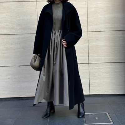 Curensology(カレンソロジー)のラムウールリバースタンドコート通販