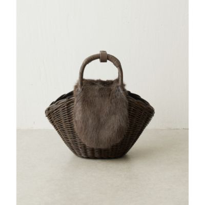 Whim Gazette(ウィム ガゼット)の【The BagmatiI】FUR MINIバスケット
