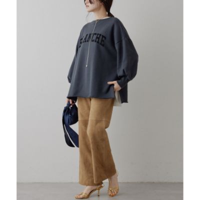 Whim Gazette(ウィム ガゼット)のフロッキーLOGOスウェット通販