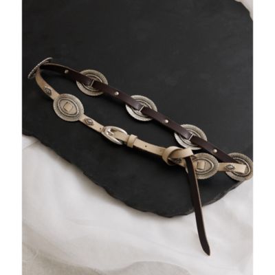 Whim Gazette(ウィム ガゼット)の【Puntovita】コンチョ細ベルト通販