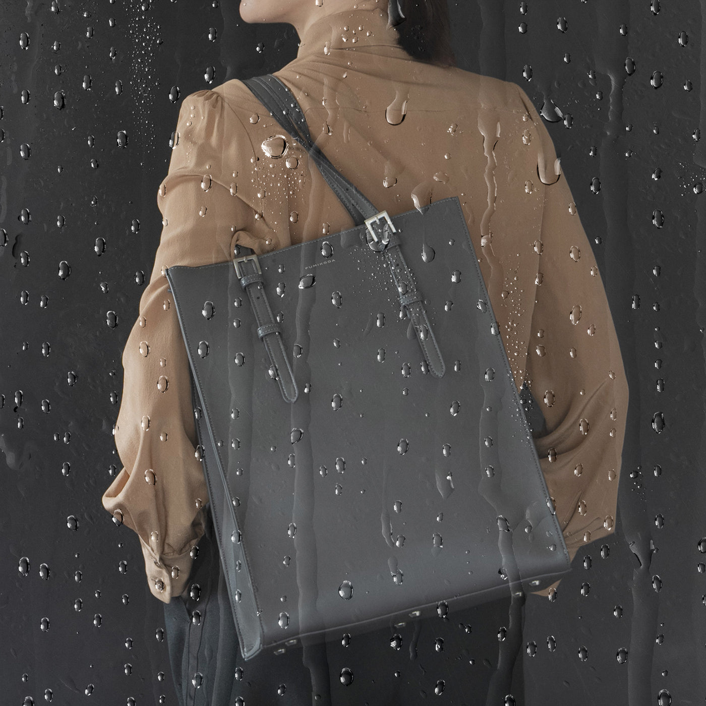 GENE：ファスナー付縦型トートバッグ – FUMIKODA