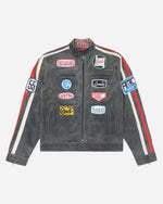 Leather Racing Jacket Brown – FUGAZI®