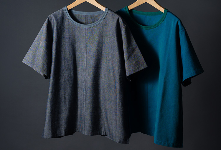 うなぎの寝床】久留米絣Tシャツ 068 | 藤巻百貨店