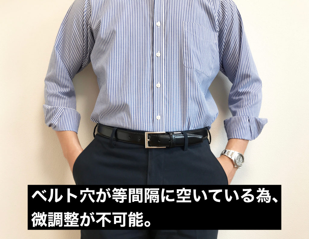 スーツにはナシ】ホワイトハウスコックスのメッシュベルトがスーツに