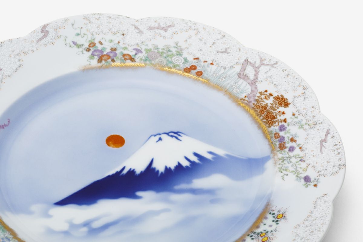 官窯富士に初日 盛皿 | 有田焼 深川製磁｜公式オンラインストア