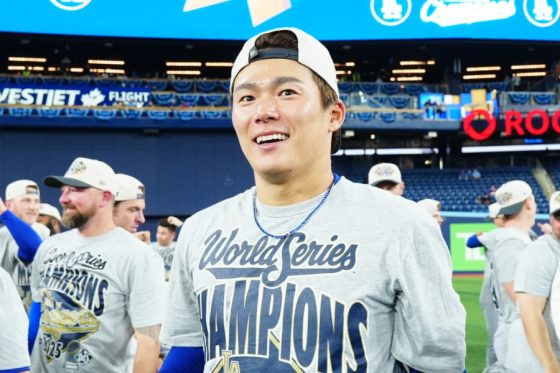 MVPをお祝い!! 山本由伸がダルビッシュと食事会 日本食レストラン