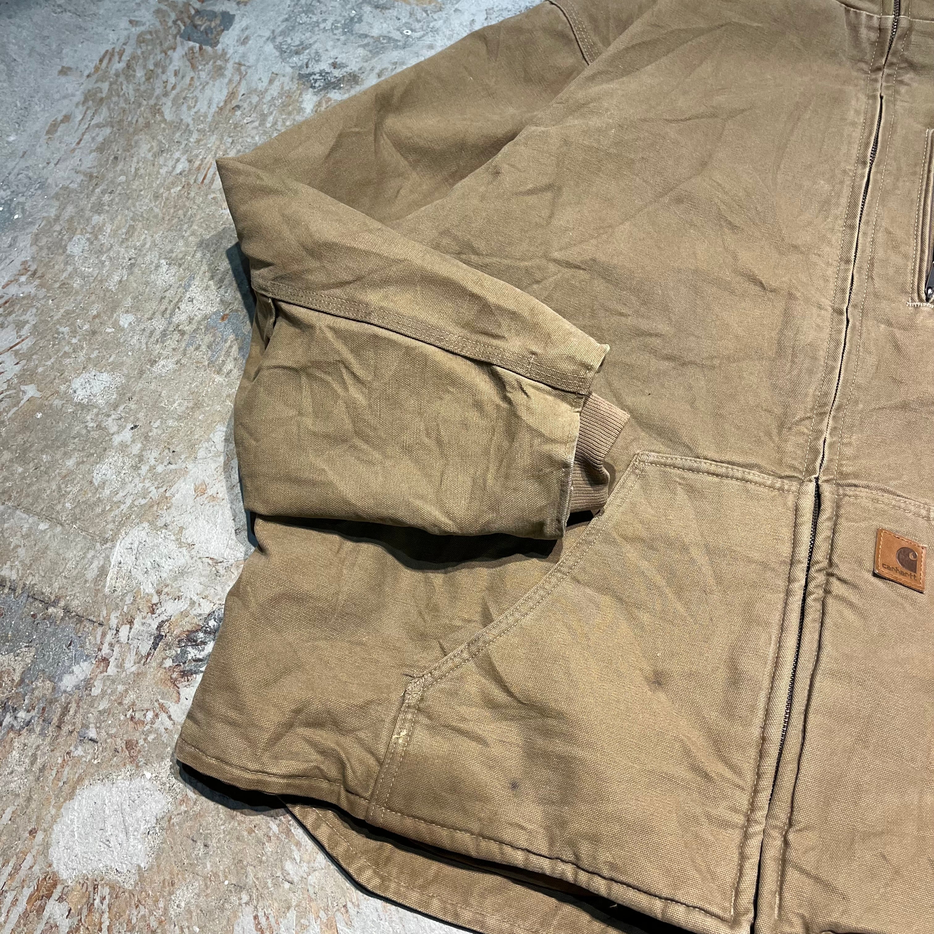 3420 古着 Carhartt/カーハート/Muskegon Jacket/ダック地 裏フリース