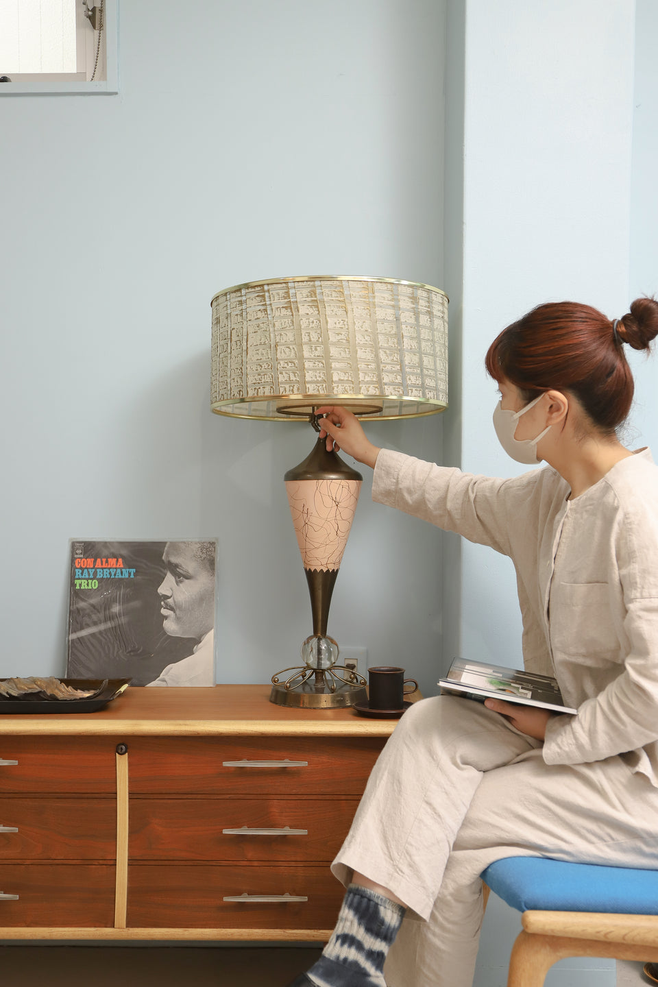 アメリカヴィンテージ テーブルランプ 間接照明 ミッドセンチュリー