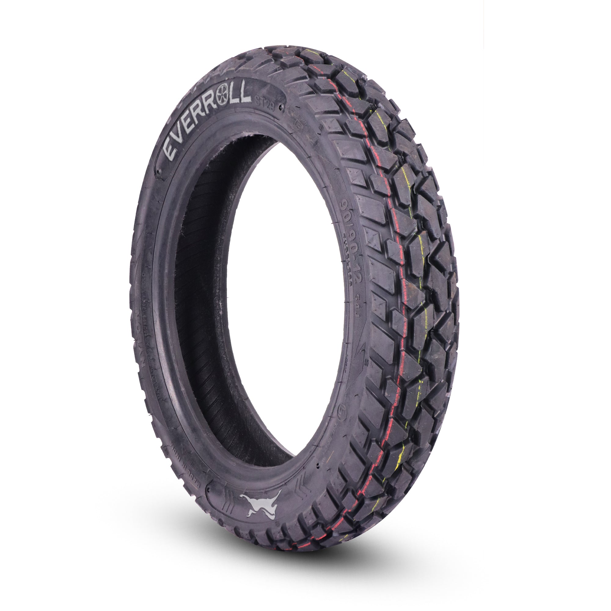 EverRoll Rear Tubeless Nylon Tyre - 90/90-12 TL PM ST29 | Vehicle
