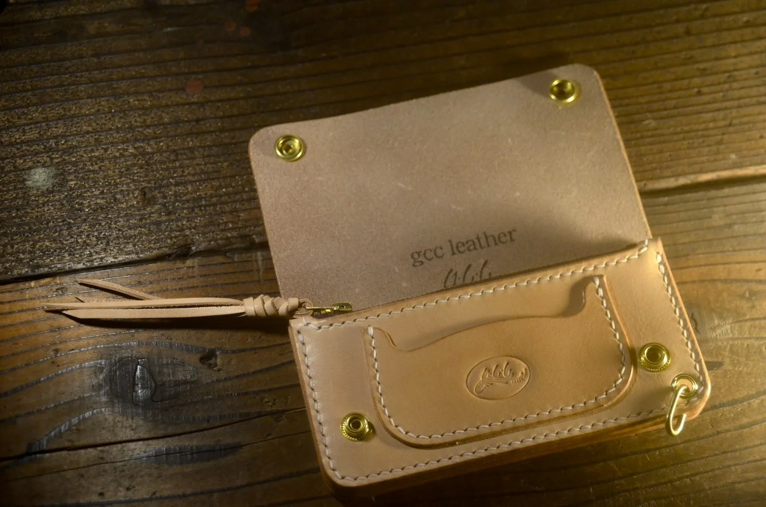 サドルレザー トラッカーウォレット ナチュラル | ITEM | 革の小物なら