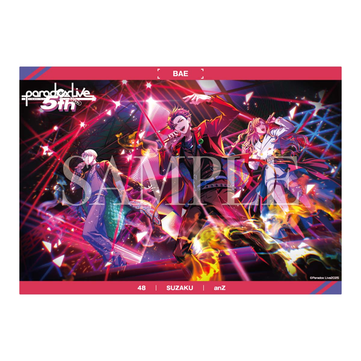 Paradox Live 5th Anniversary A3クリアポスター – GCRESTORE ジーク