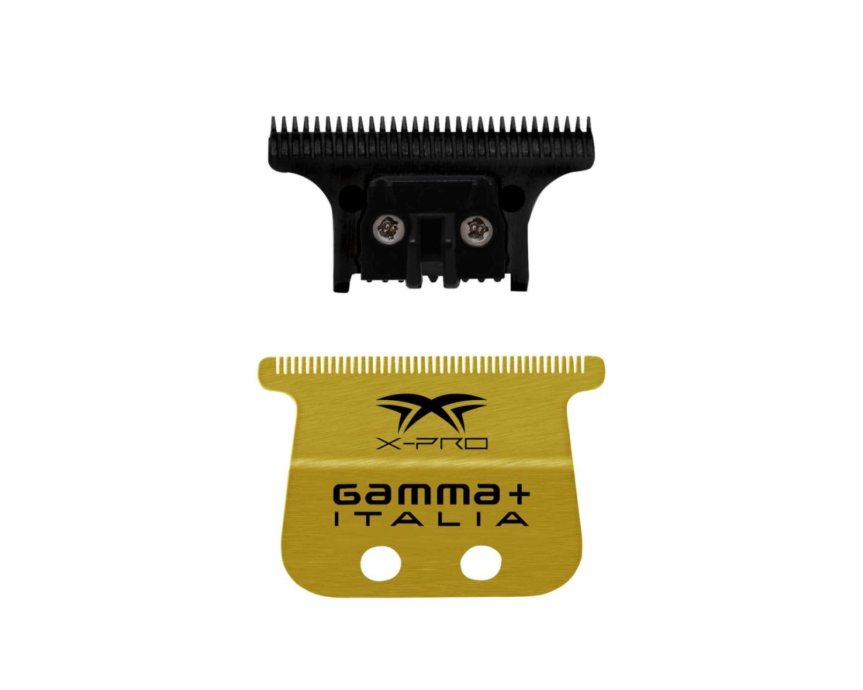 X-Pro Wide Gold Titanium Fixed Blade & DLC The One Cutting Trimmer