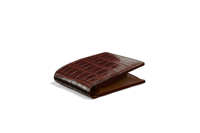 SMALL CROCO(スモールクロコ) 小銭入れ付き二つ折り財布｜クロコダイル