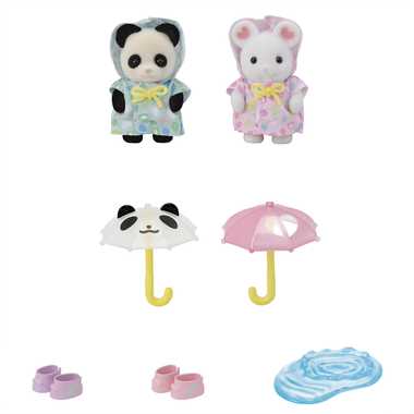 S-74 なかよし赤ちゃんセット -雨ふり- | 玩具卸売 カワダオンライン