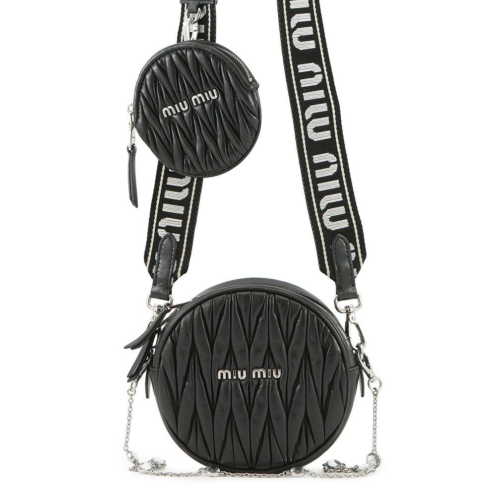 ミュウミュウ ショルダーバッグ キルティング レザー Miu Miu バッグ
