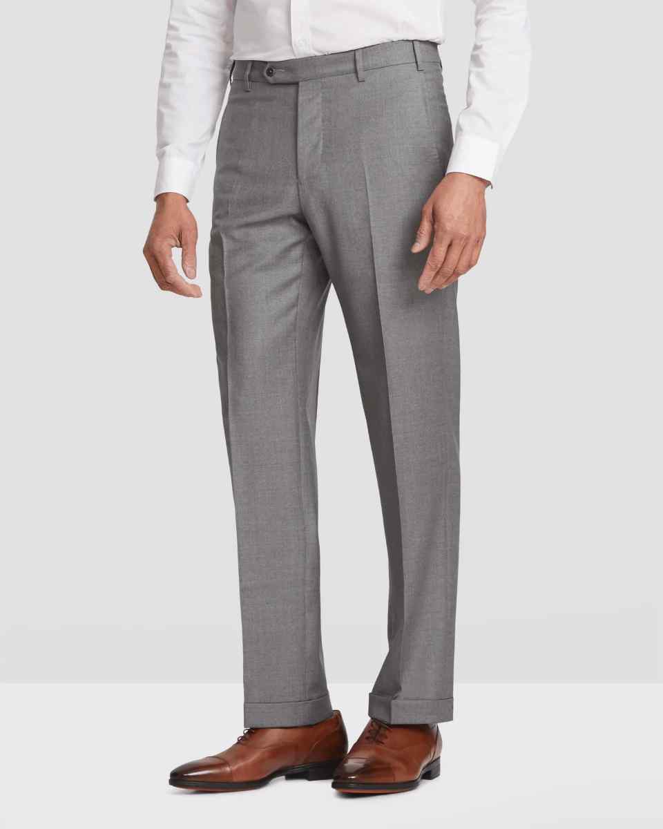 Zanella Devon Flat Front Wool Serge Trousers - Gary Michaels Clothiers