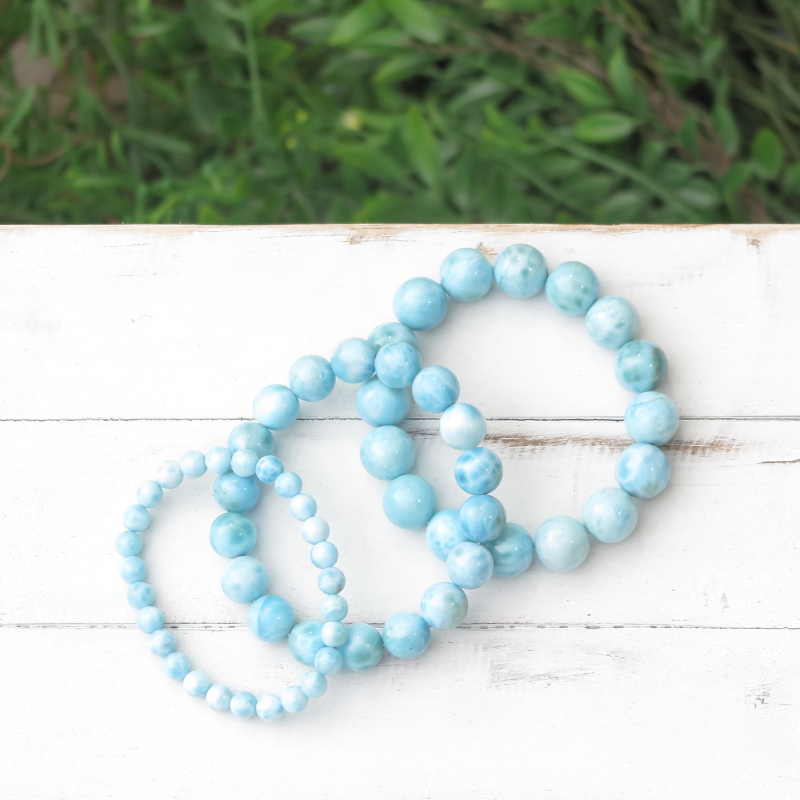 ラリマー丸玉ブレスレット 12mm｜マライカ公式通販