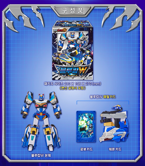 Qoo10] SAMG Entertainment [正規品] メタルカードボットW ブルー