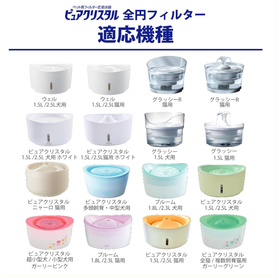 ピュアクリスタル 軟水化フィルター 犬用 6個セット エコパック#61973