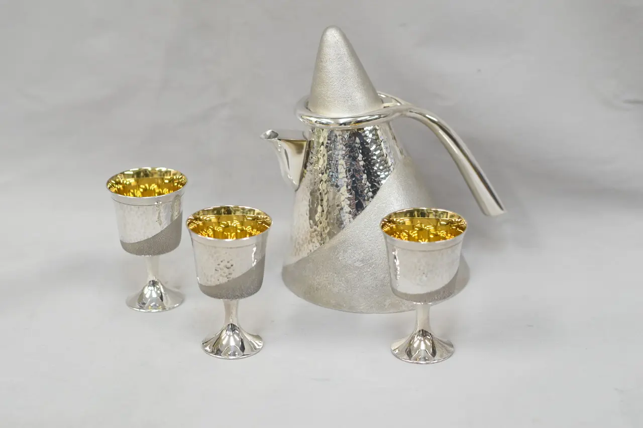 三角錐型酒器セット ｜ 内藤銀器製作所