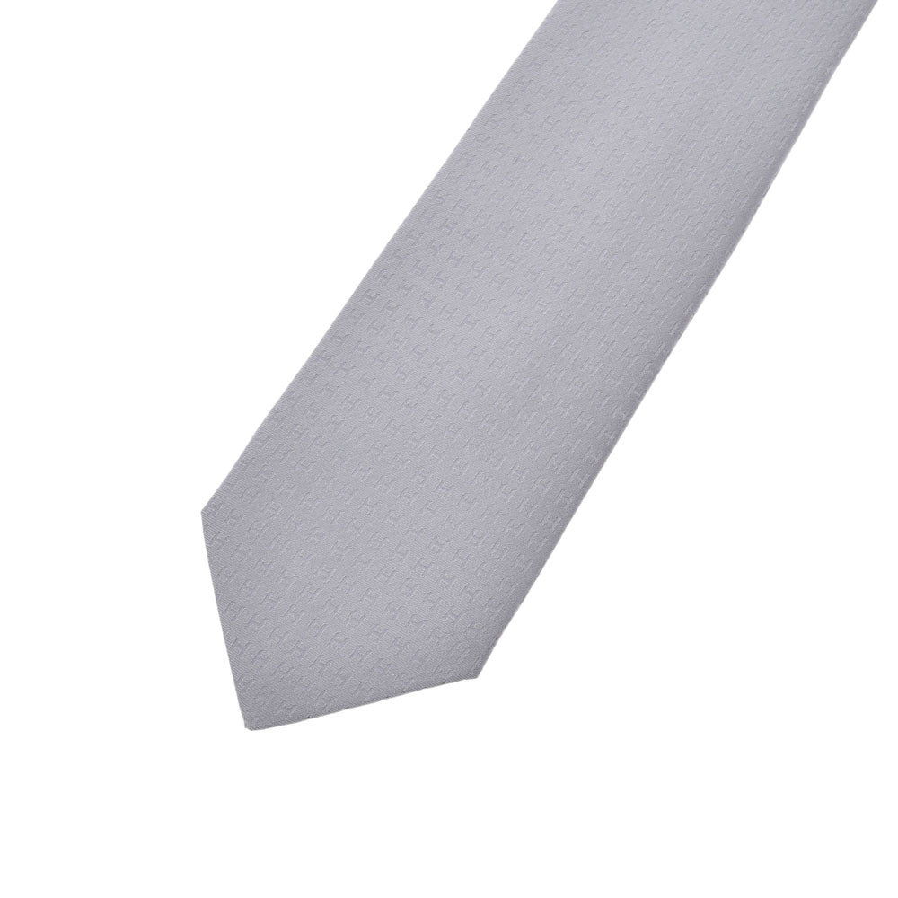 エルメスH柄 シルバー メンズ ネクタイ HERMES – 銀蔵オンライン