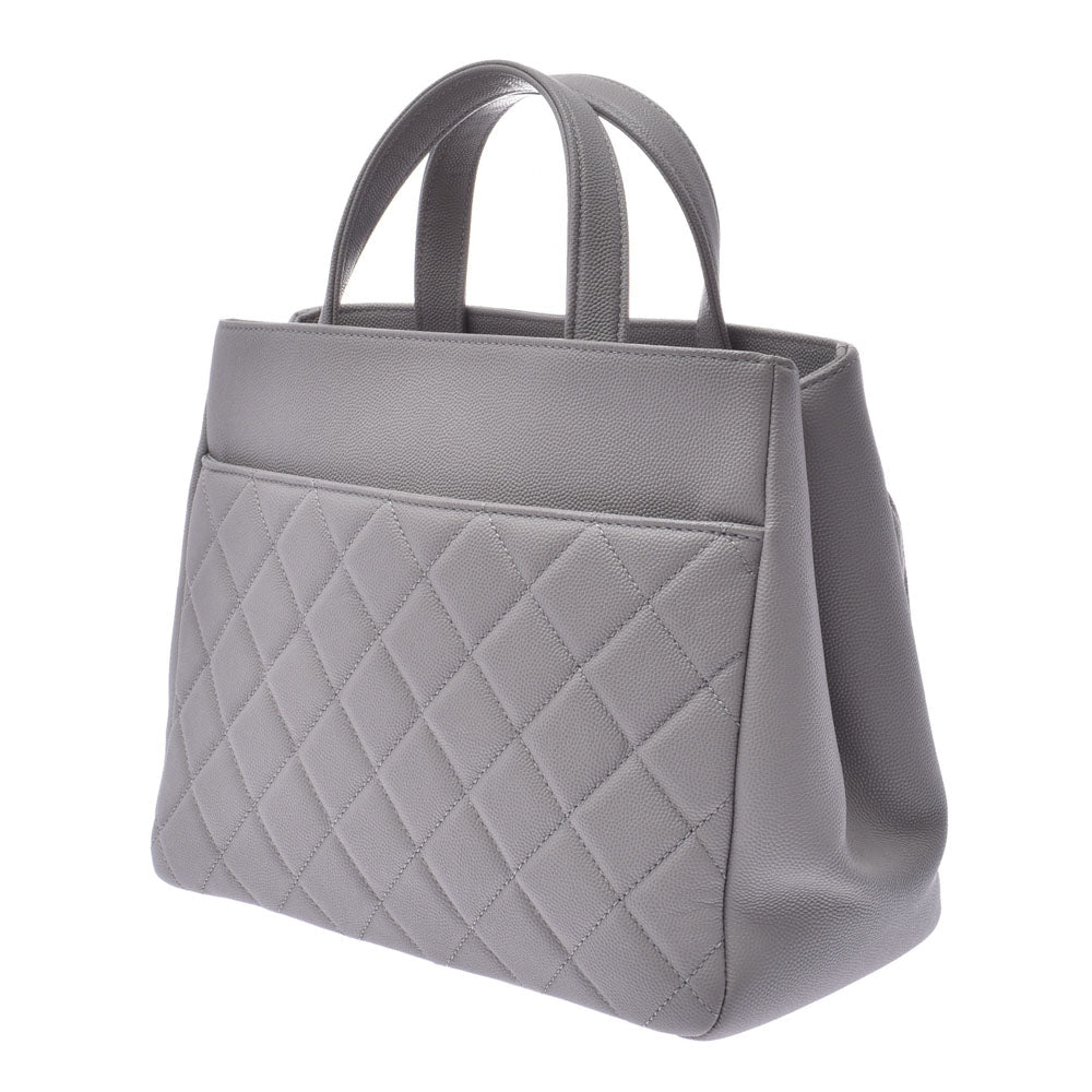 シャネル グレー ゴールド金具 レディース 2WAYバッグ CHANEL 中古