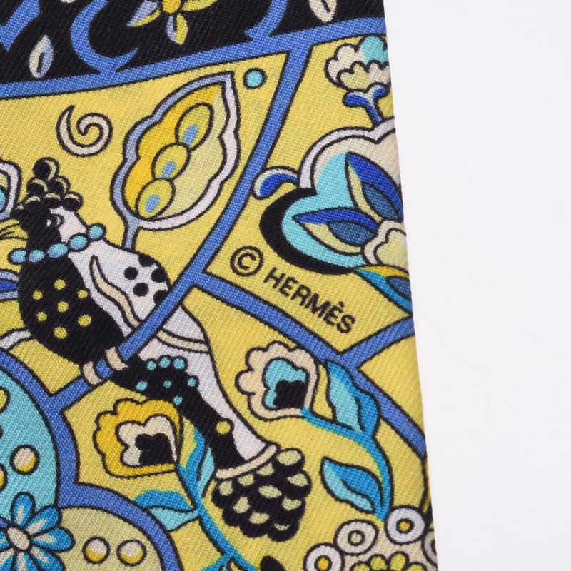 エルメスツイリー 花咲く鳥たちの国で/Au Pays des Oiseaux Fleurs 青