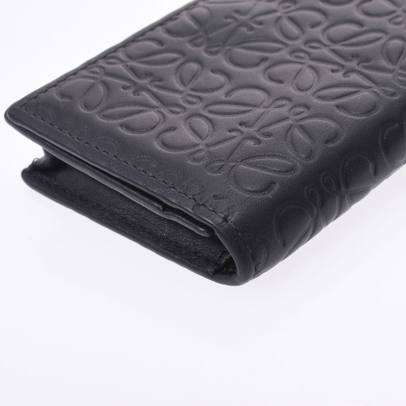 ロエベアナグラム 黒 ユニセックス カーフ カードケース 101848 LOEWE