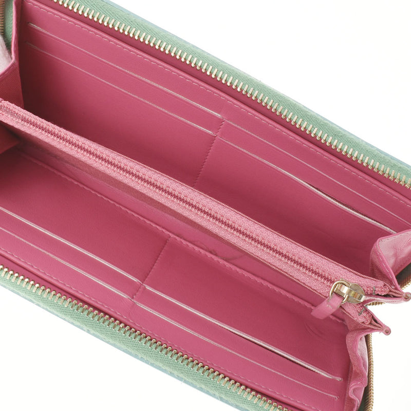 シャネルフィリグリー ラウンドファスナー長財布 14143 ピンク