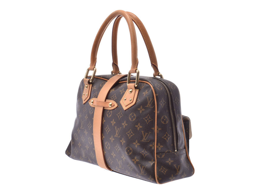 ルイヴィトン モノグラム マンハッタンGM ブラウン M40025 レディース