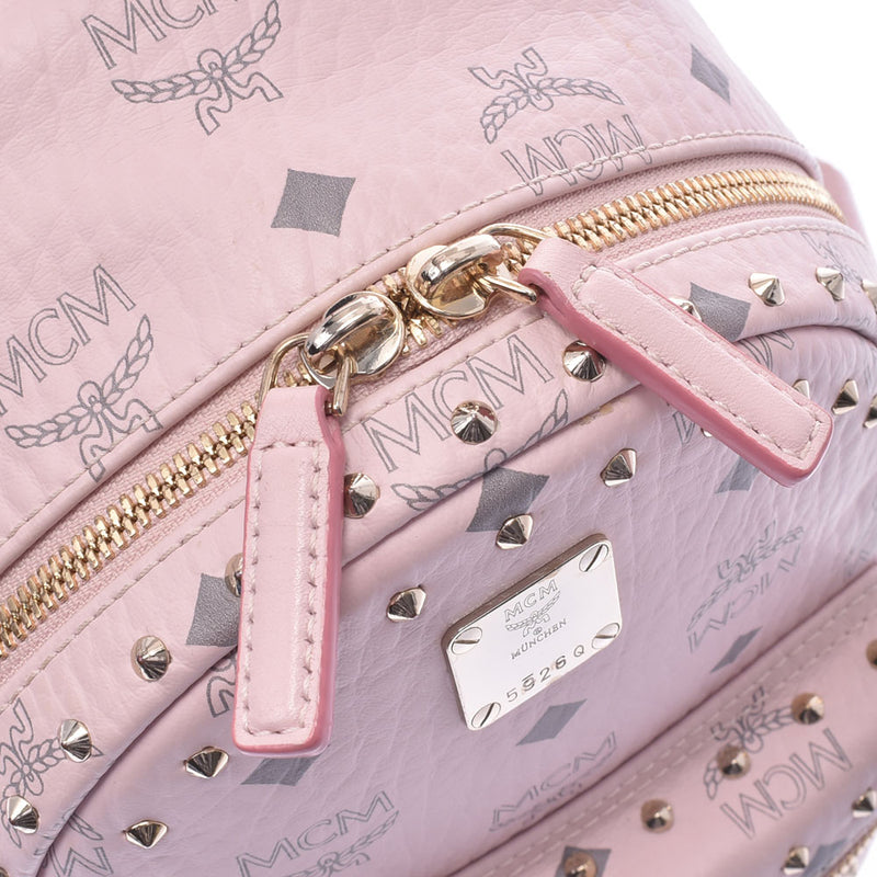 エムシーエムヴィセトス バックパックミニ スタッズ ピンク レディース