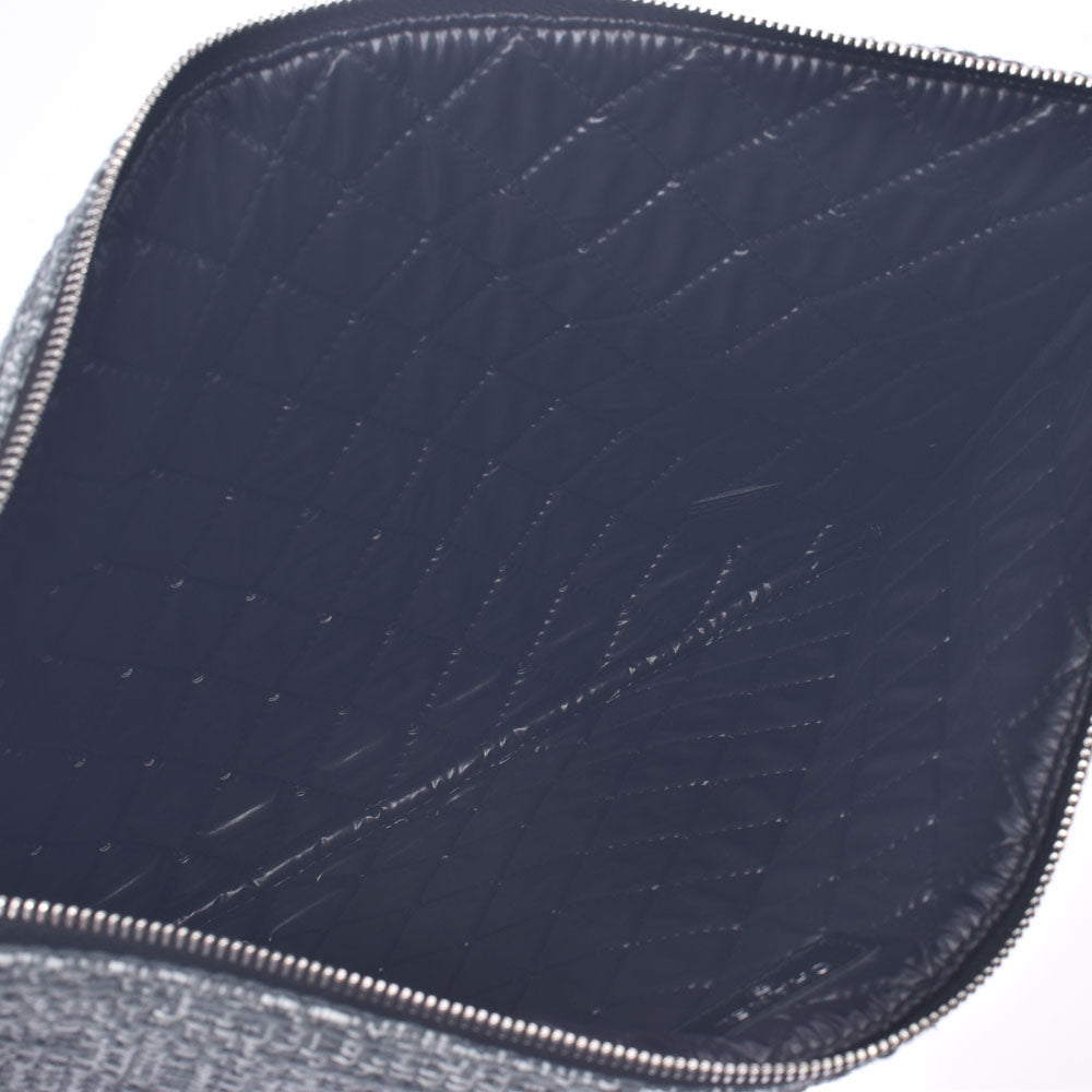 シャネルドーヴィル クラッチバッグ グレー レディース ツイード