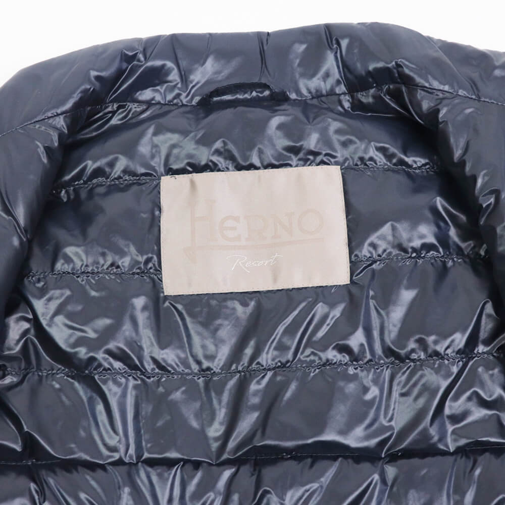 HERNO（ヘルノ）Resort ライダース ナイロン ウルトラライト ダウン
