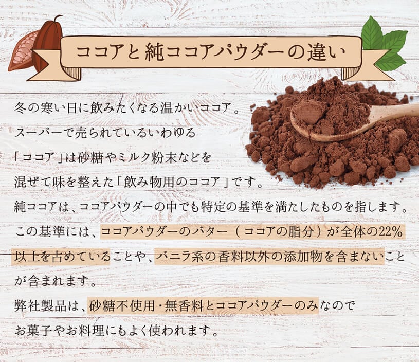純ココアパウダー の販売 | 【NICHIGA（ニチガ）】 ☆エコ系洗剤