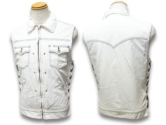 SKULL FLIGHT/スカルフライト】「Hard Pique Riders Club Zip Vest