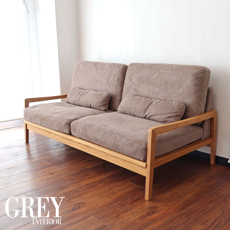 ソファー 天然木フレーム 2P ファブリック ソファ ソファー sofa 天然
