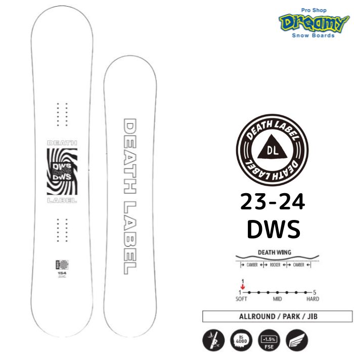 23-24 DEATH LABEL デスレーベル DWS WHITE 137/142/148/151/154 DEATH