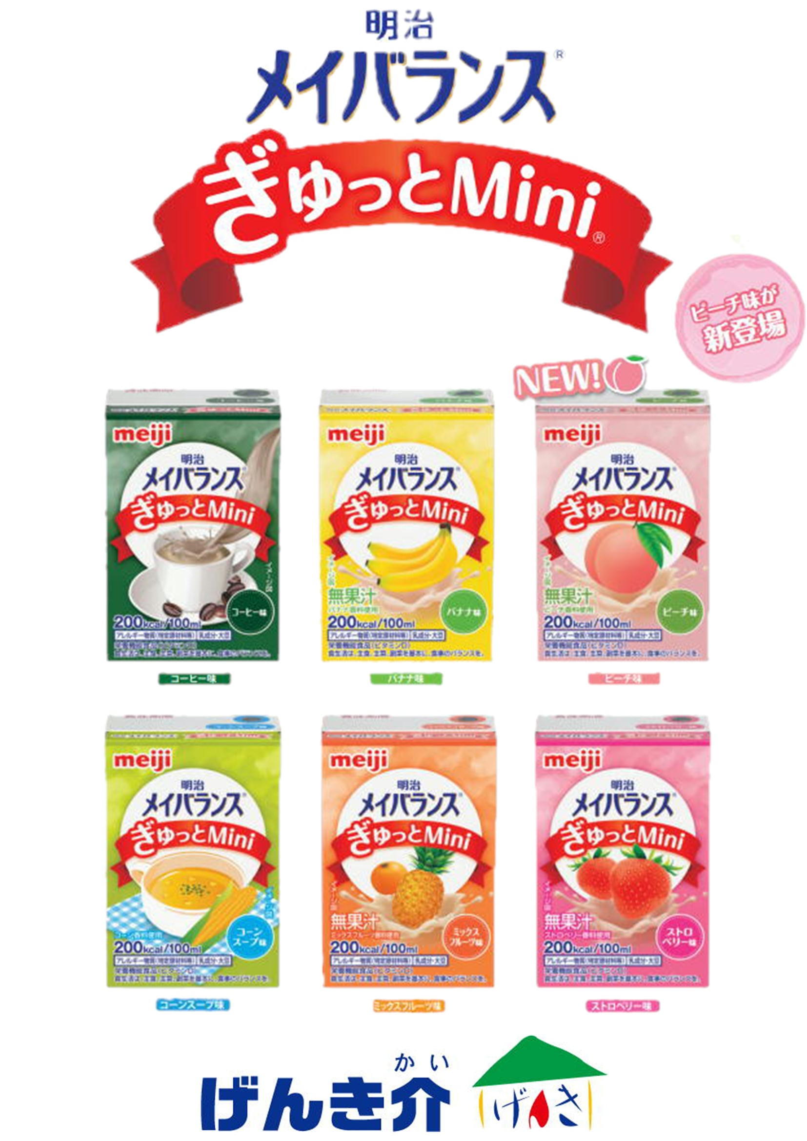 明治 メイバランスぎゅっとMini アソートBOX 6種×各4本 100ml×24本