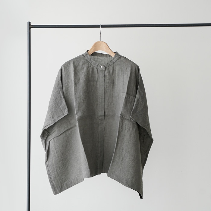 エヴァムエヴァ シャツ evam eva リネン ワイド シャツ linen wide