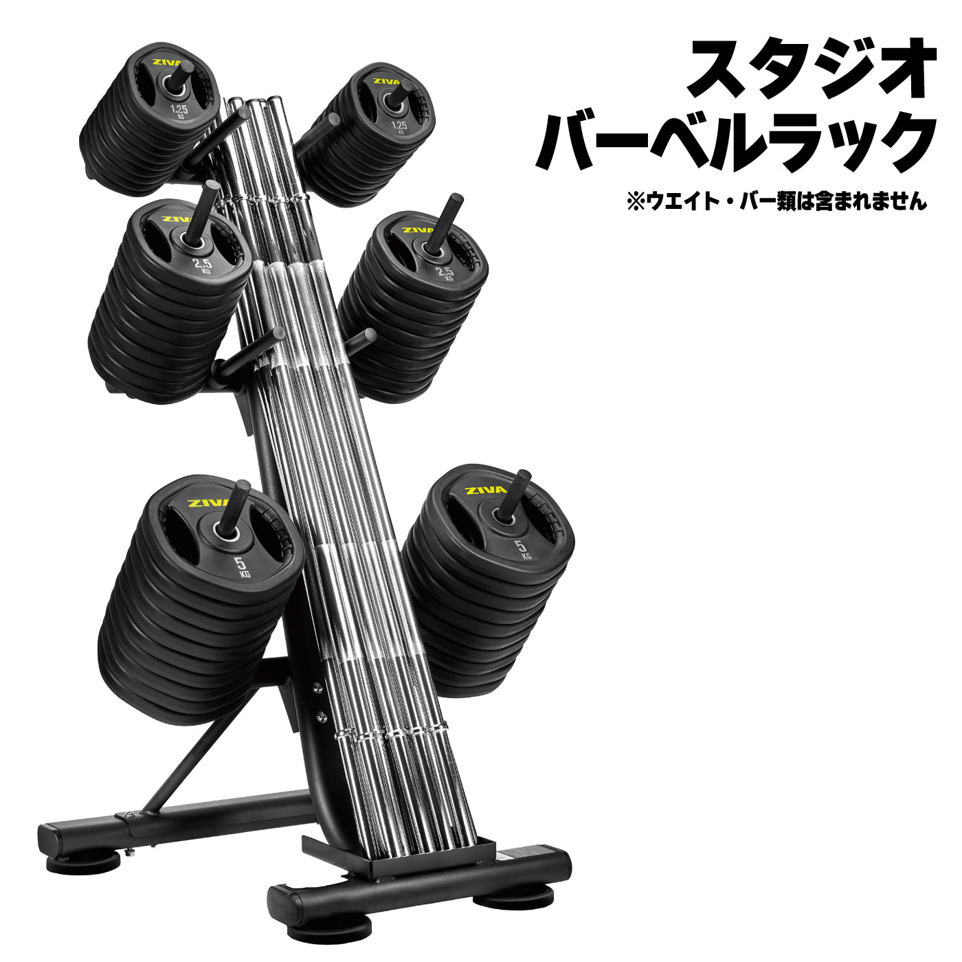 ST スタジオバーベルラック（10セット収納）｜業務用スタジオバーベル