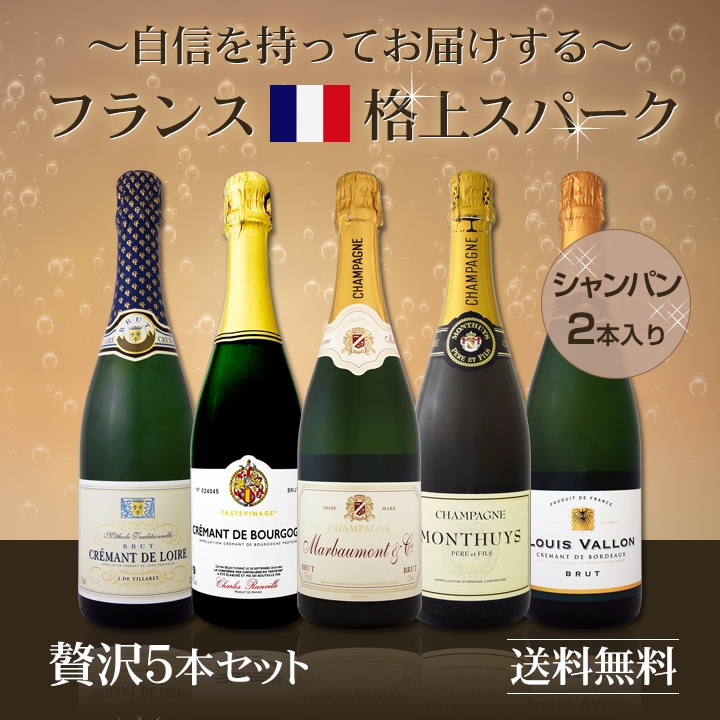 送料無料】シャンパン2本入り！自信を持ってお届けするフランス格上