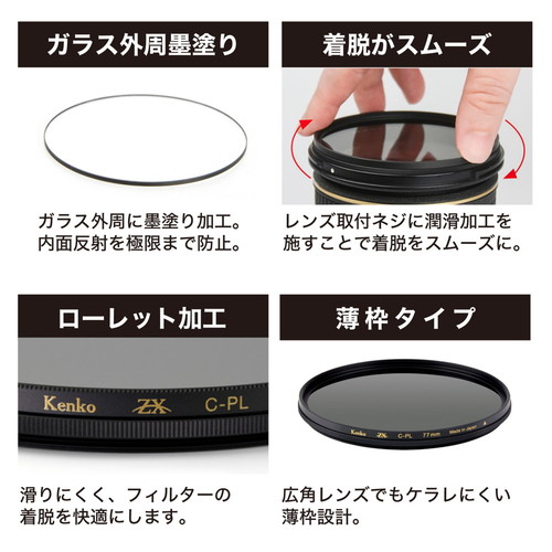 即配】82mm ZX (ゼクロス) C-PL N ケンコー KENKO 【ネコポス便送料