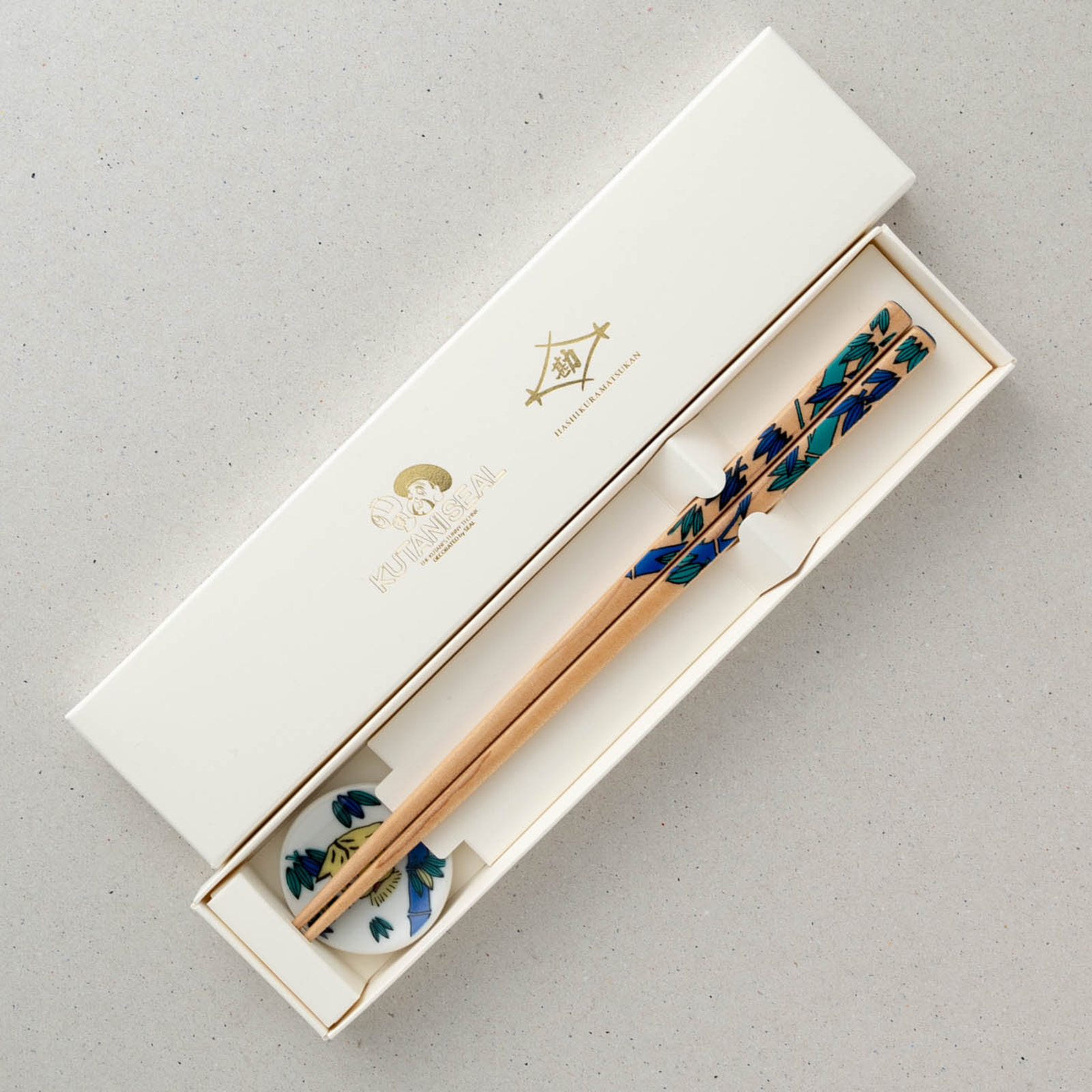 KUTANI SEAL お花の箸・五趣 箸置付 ギフト箱付 食洗機対応 | お箸の