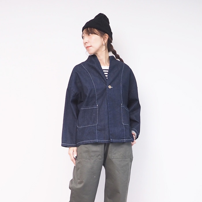 NARU(ナル) 8ozムラデニムシングルジャケット 648800 | TOPS,アウター