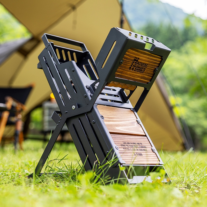 バーベキュー・調理用品 NATURA TONES THE BONFIRE COCKPIT 再販開始】<br> X-STAND ＆ THE BONFIRE FORTRESS
