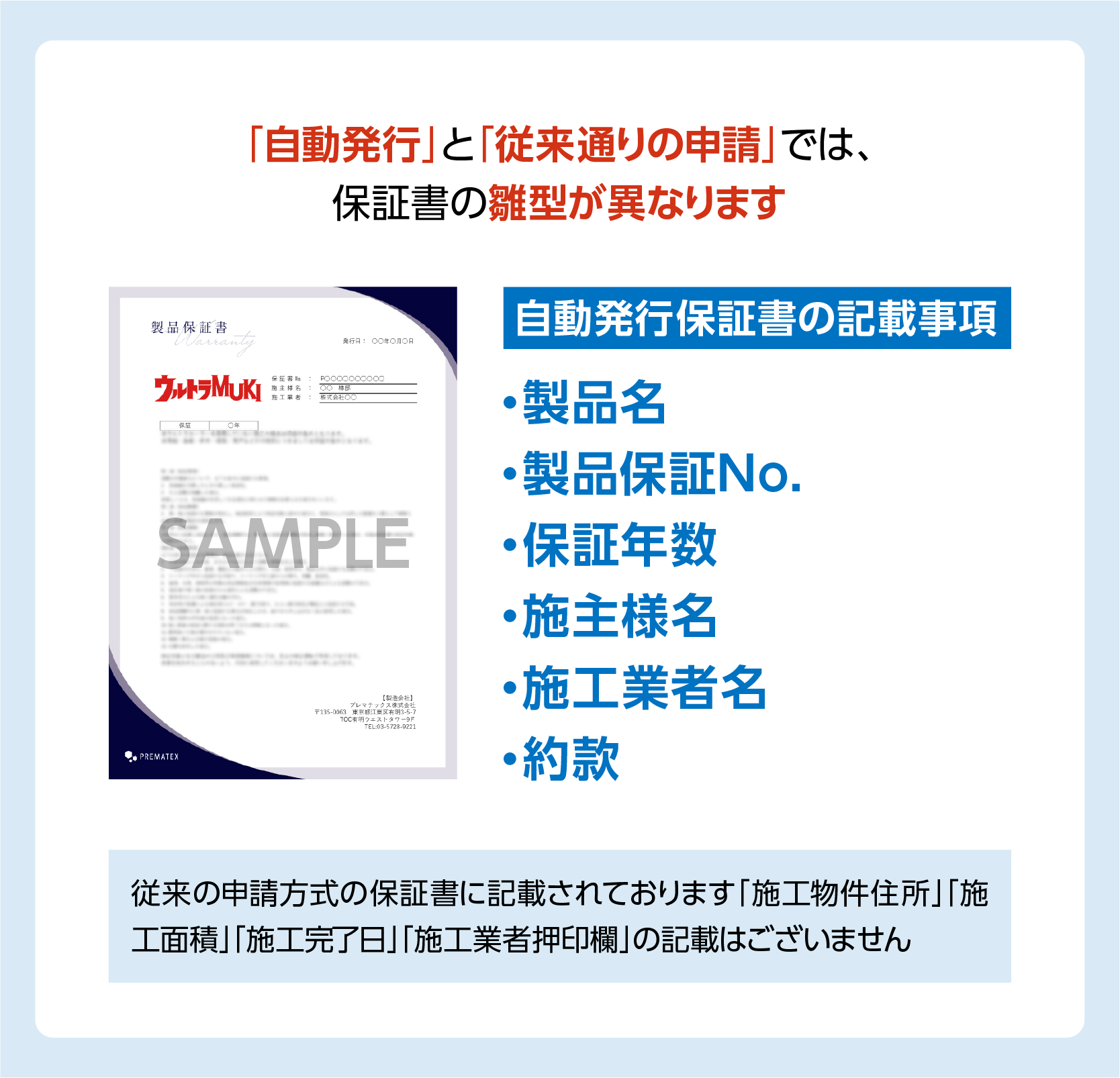 保証書の自動発行機能】導入のお知らせ
