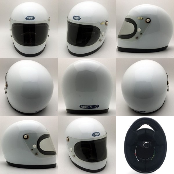 Dead Stock 新品 純正シールド付 SHOEI S-12 WHITE 56cm | SPEED ADDICT