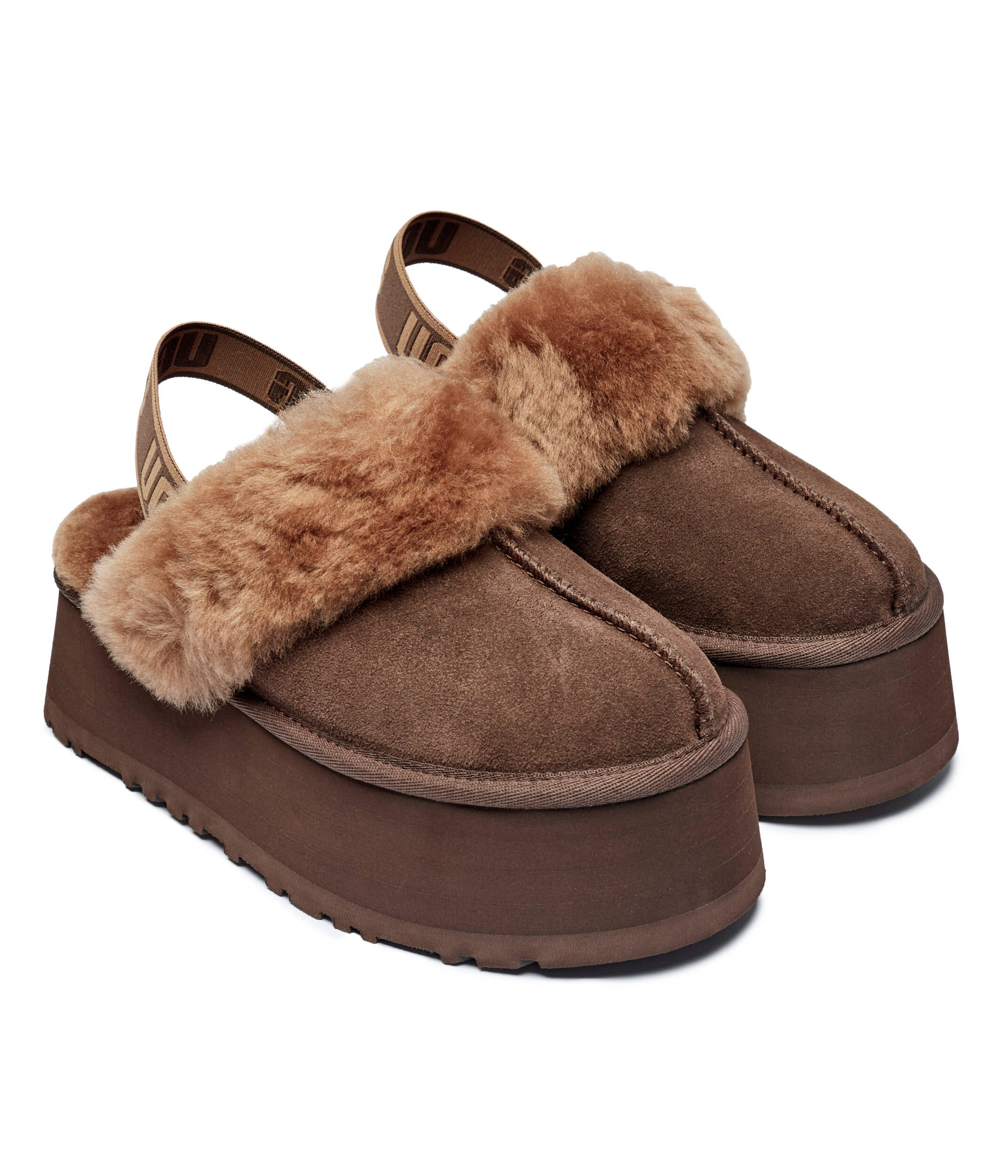 Leather lounge footwear W FUNKETTE UGG | color Brown | Gomez.pl/en