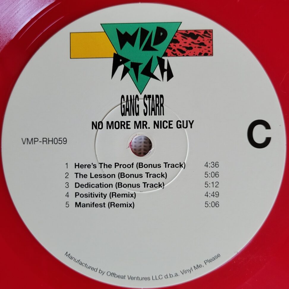 Gang Starr, No More Mr. Nice Guy, 1989 on Wild Pitch Records