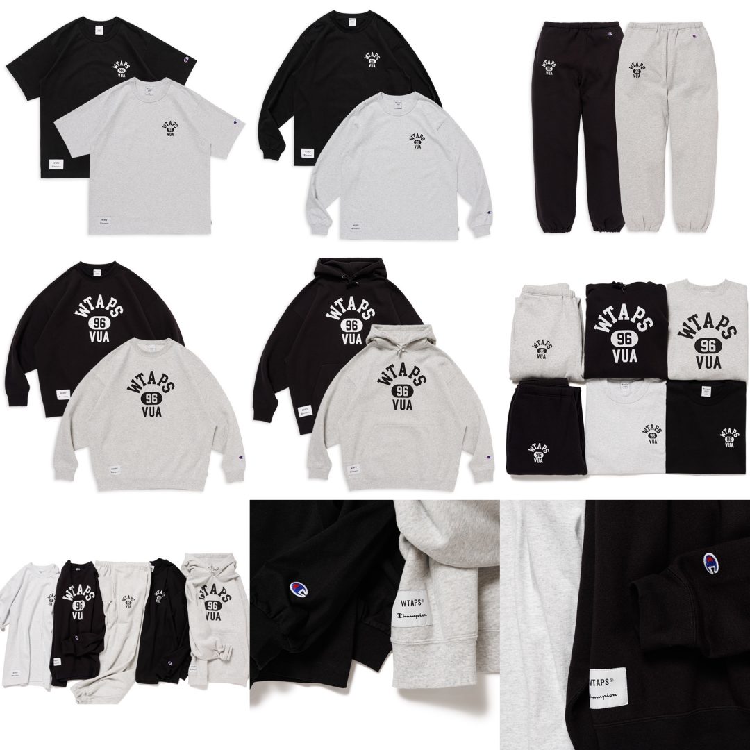 WTAPS × CHAMPION 2025SSコラボアイテムが1/25に国内発売予定【全5